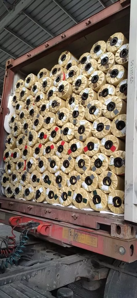 Лодочная ткань. Рулоны в 20-футовом контейнере. Импорт ткани под заказ из Китая